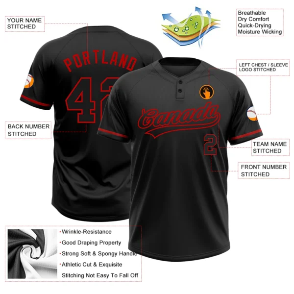 Baseball 2-Button Jersey - Image 4